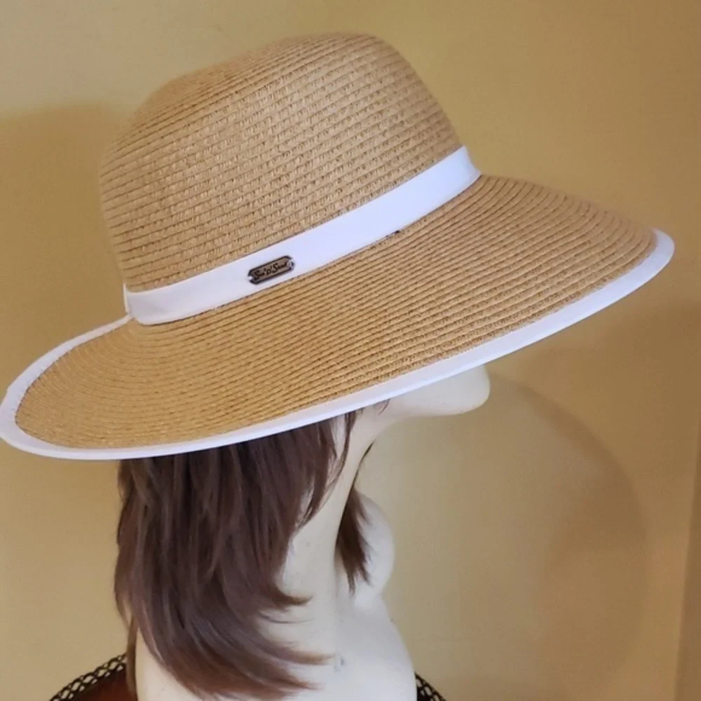 SUN N SAND Comfort Backless  Visor Hat UPF‎ 50 Swim Hat